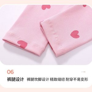 شلوار راحتی کبریتی بچه گانه طرح قلبی
