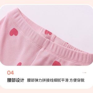 شلوار راحتی کبریتی بچه گانه طرح قلبی