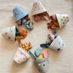 سطل سیلیکونی و ابزار شن‌بازی طرح فانتزی