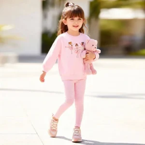 ست بلوز شلوار بچگانه دخترانه little maven طرح سه پرنسس رویایی
